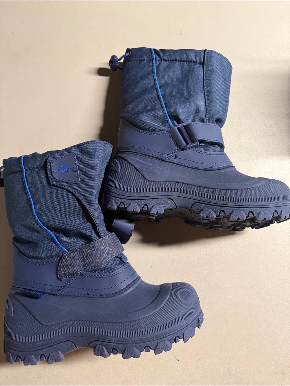 Tundra Kids Navy Blue Winter Snow Boots